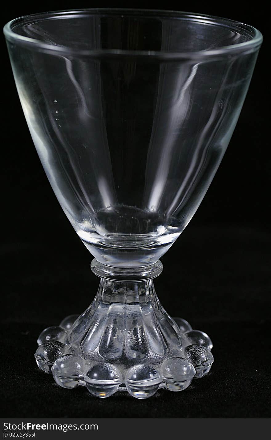 A close up of a small glass.