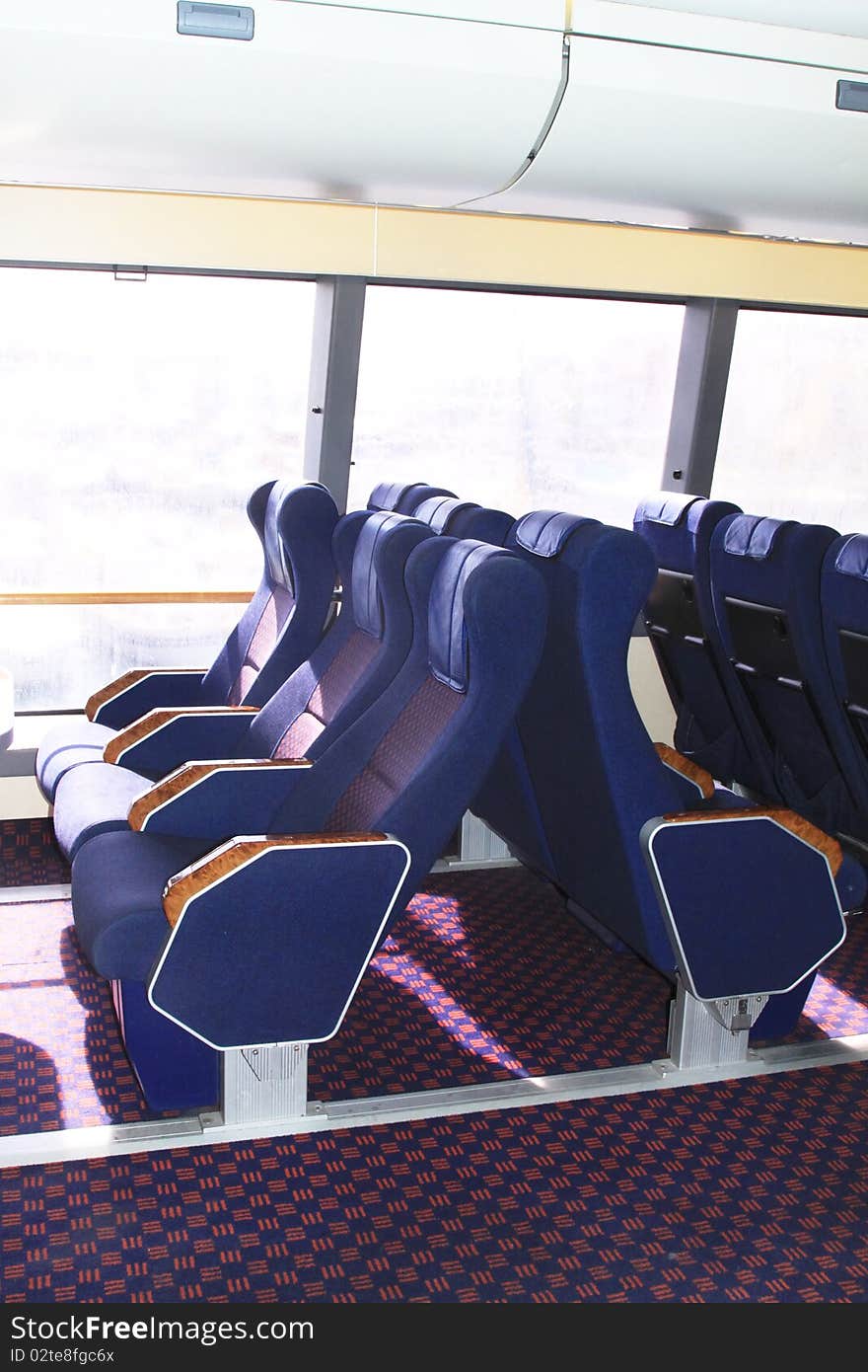 Seats in the ferry