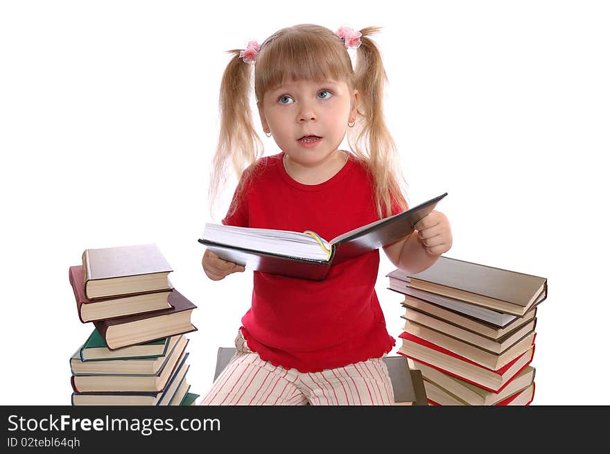 Girl Reads Book