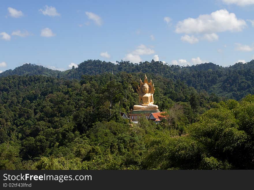 Buddha in the mountain of Phang nga Thailand. Buddha in the mountain of Phang nga Thailand