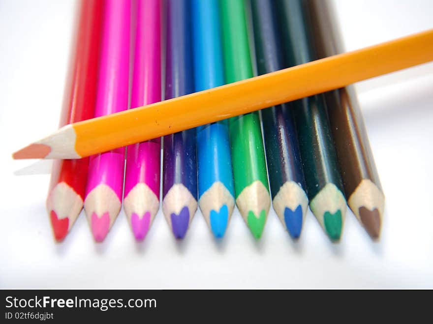 Colorful crayon