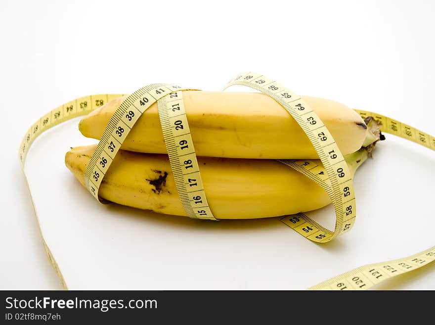 Banana with tape measure