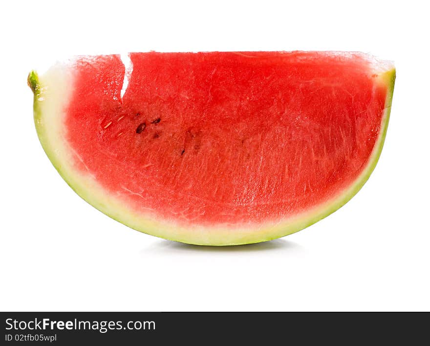 Ripe watermelon isolated on white background