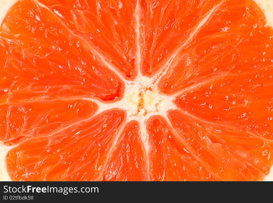 Half of Sicilian orange background