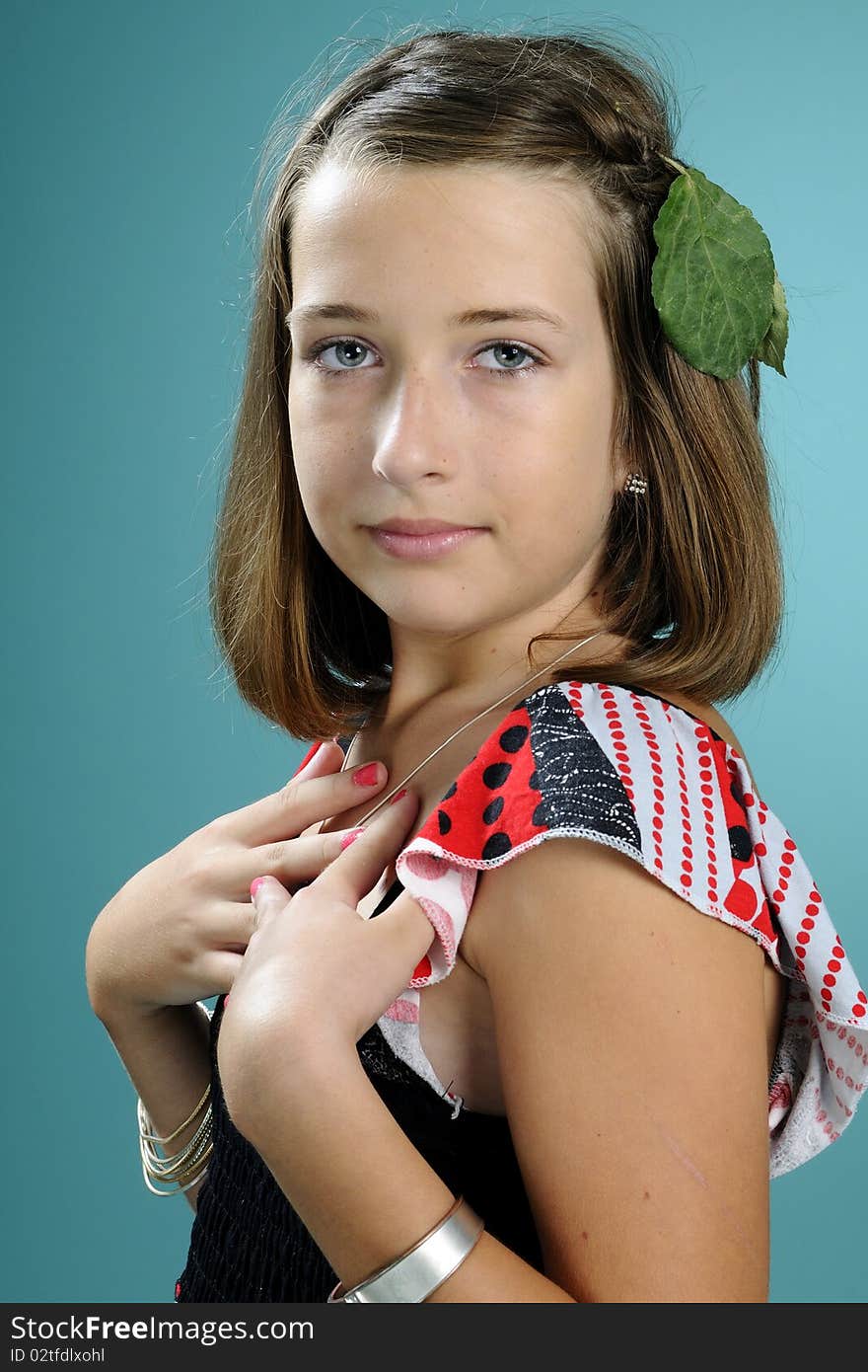 Smiling girl portrait