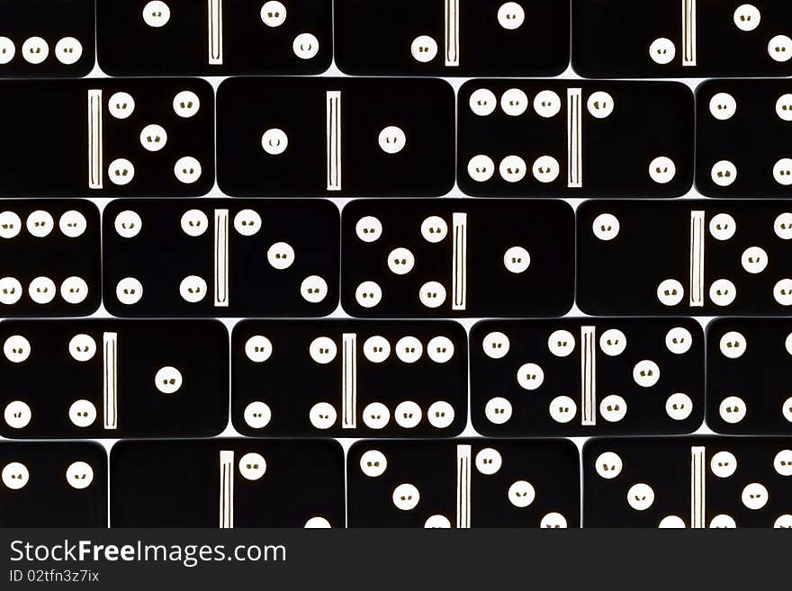 Abstract Picture From Black And White Circles