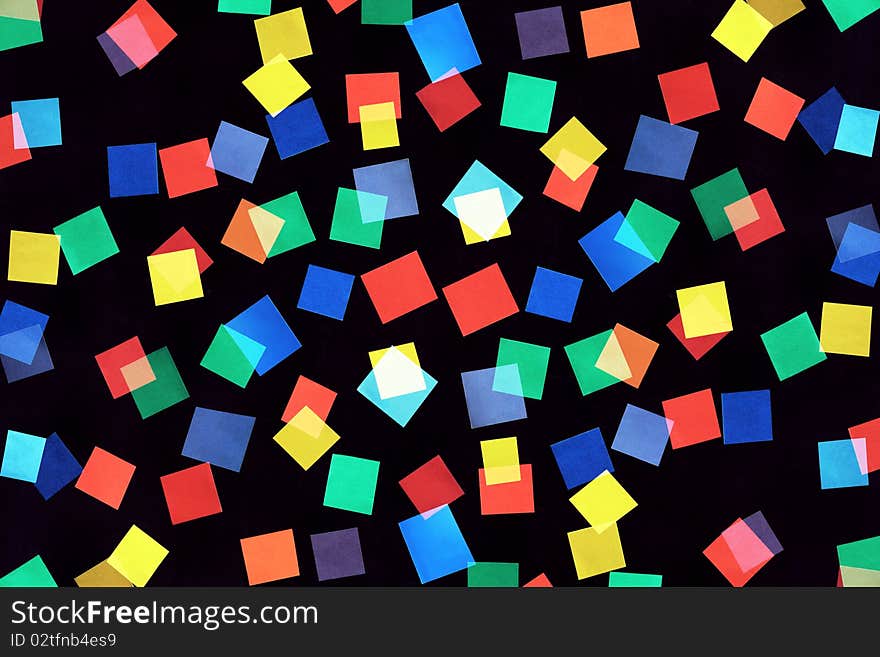 Abstract picture consisting of color rectangles