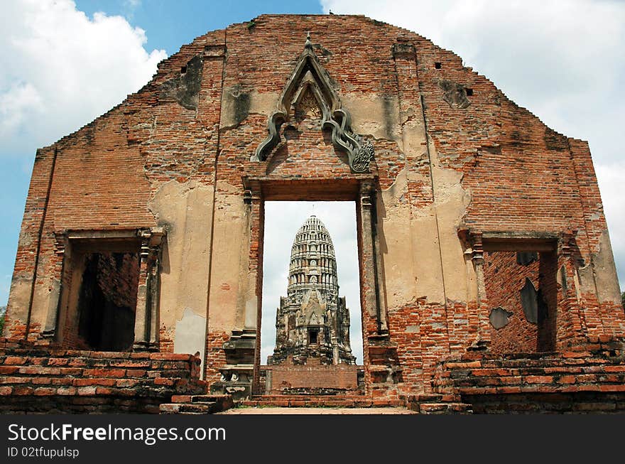 Famous Buddha from Ayuthaya the old capital of Thailand