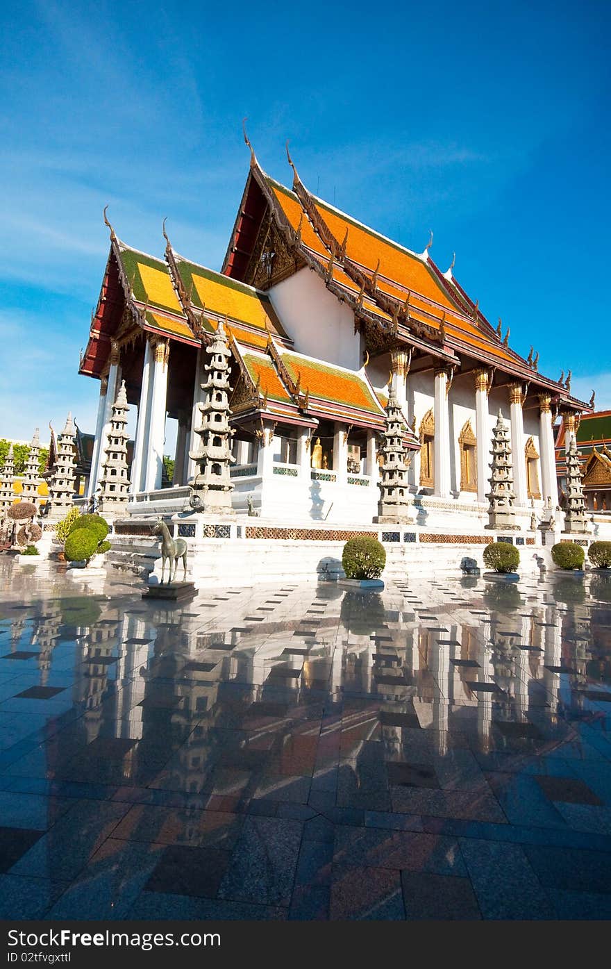 Temple at Bangkok in Thailand. Temple at Bangkok in Thailand