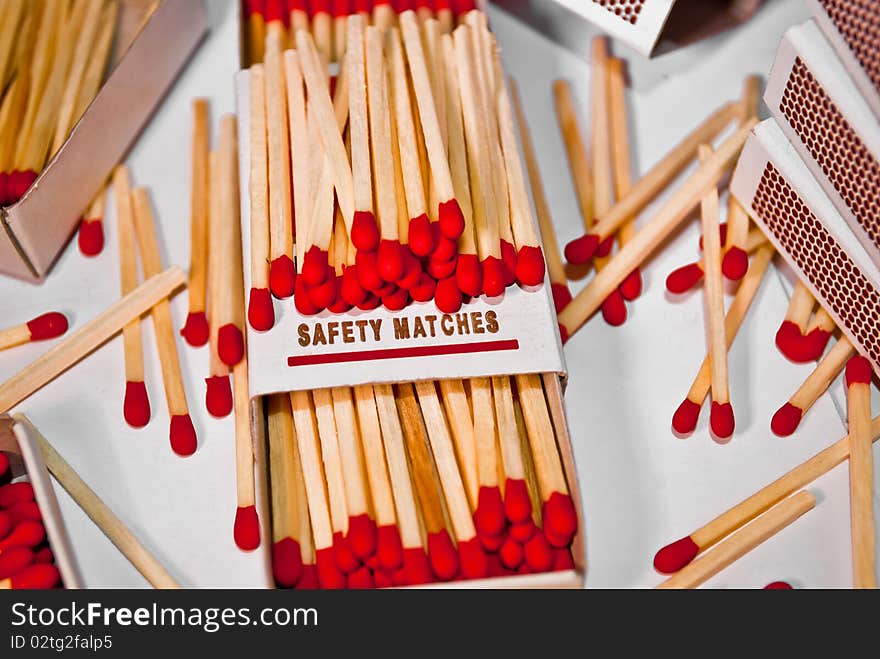 Red Safety Matches