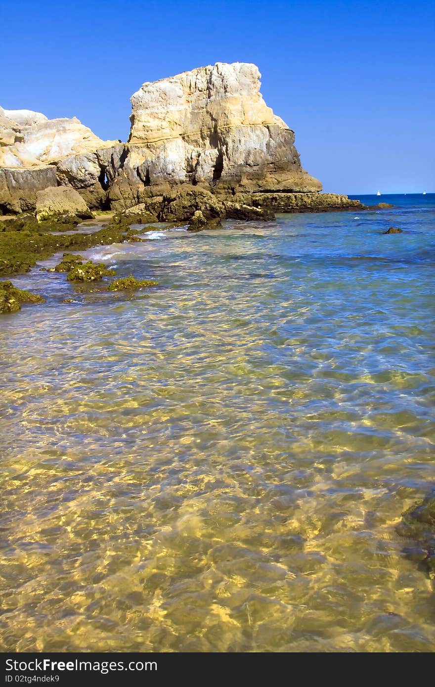 Portuguese Algarve beach, in the southern of Portugal