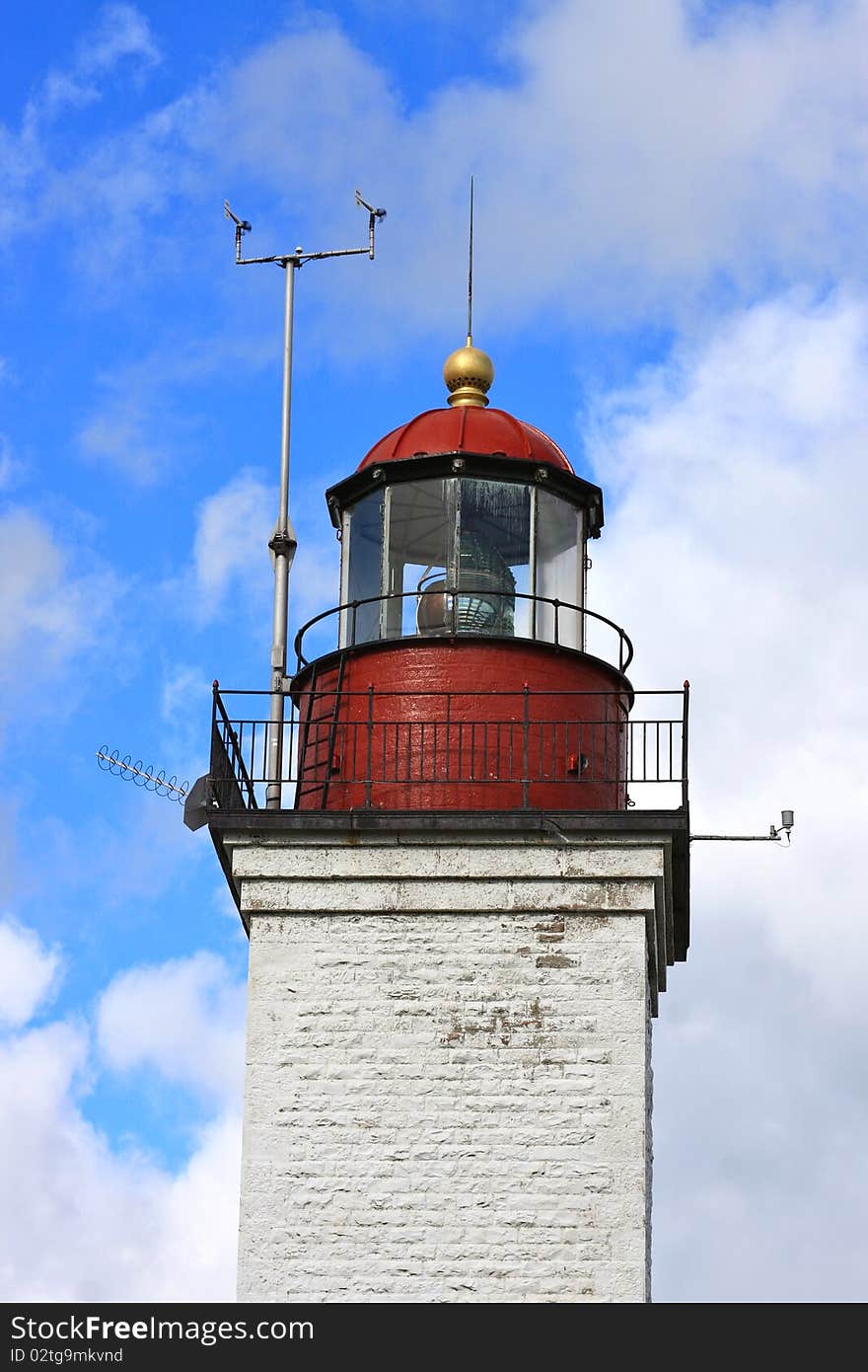 Vintage Great Lakes lighthouse lantern with an original French Fresnel lens installed in 1857. Vintage Great Lakes lighthouse lantern with an original French Fresnel lens installed in 1857.