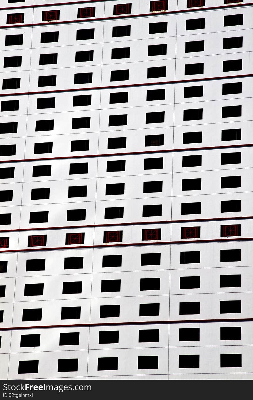 Skyscraper windows background in Hong Kong