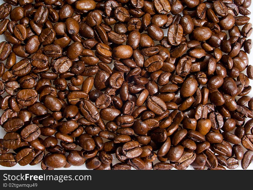 Backround of coffee grains