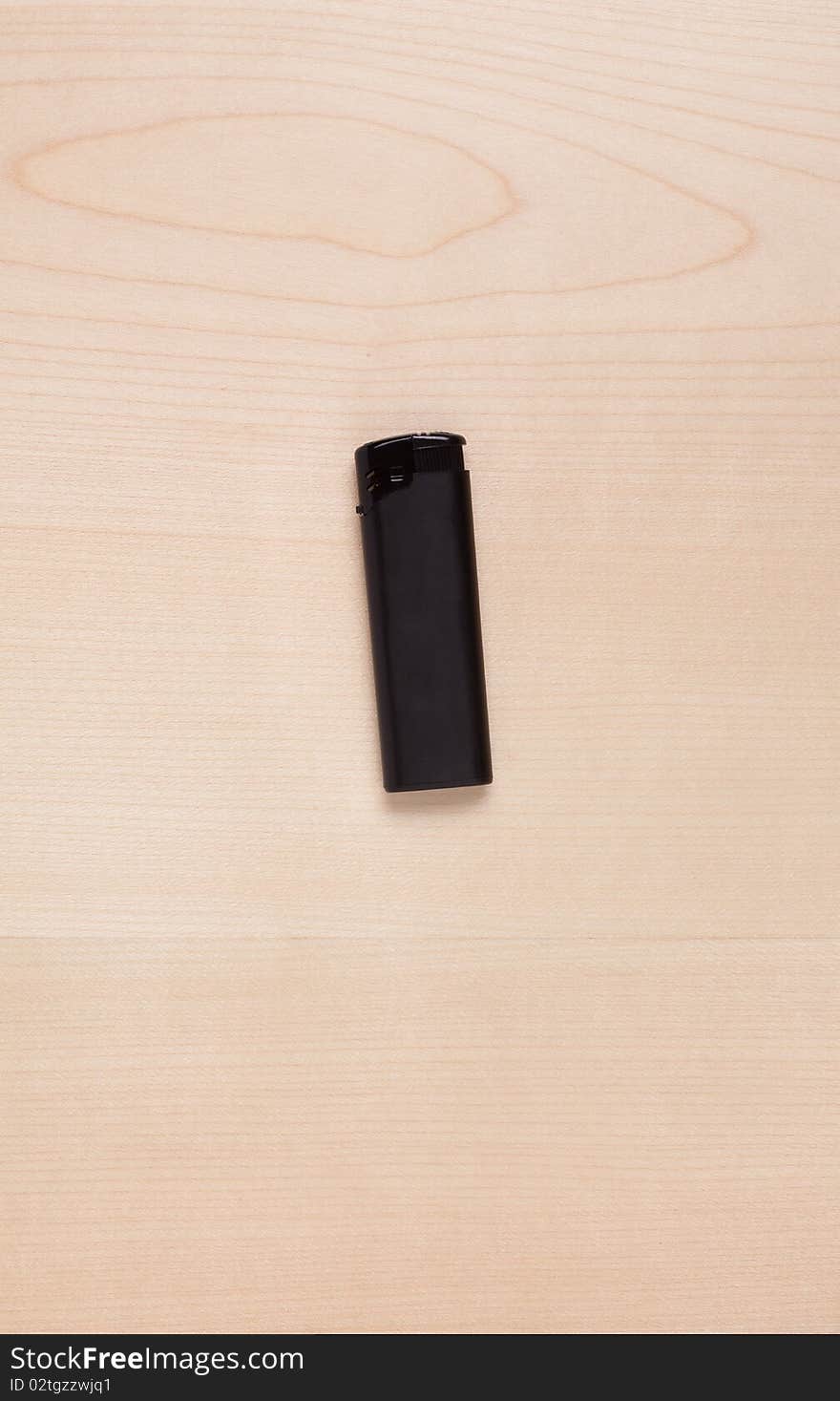 Blank Lighter On Wood