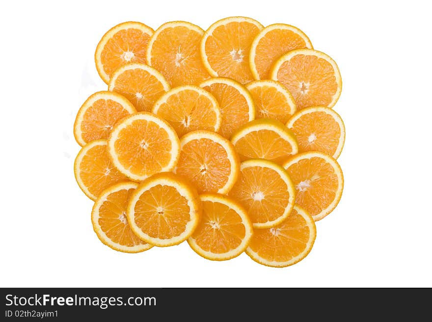 Slices Of Fresh Oranges