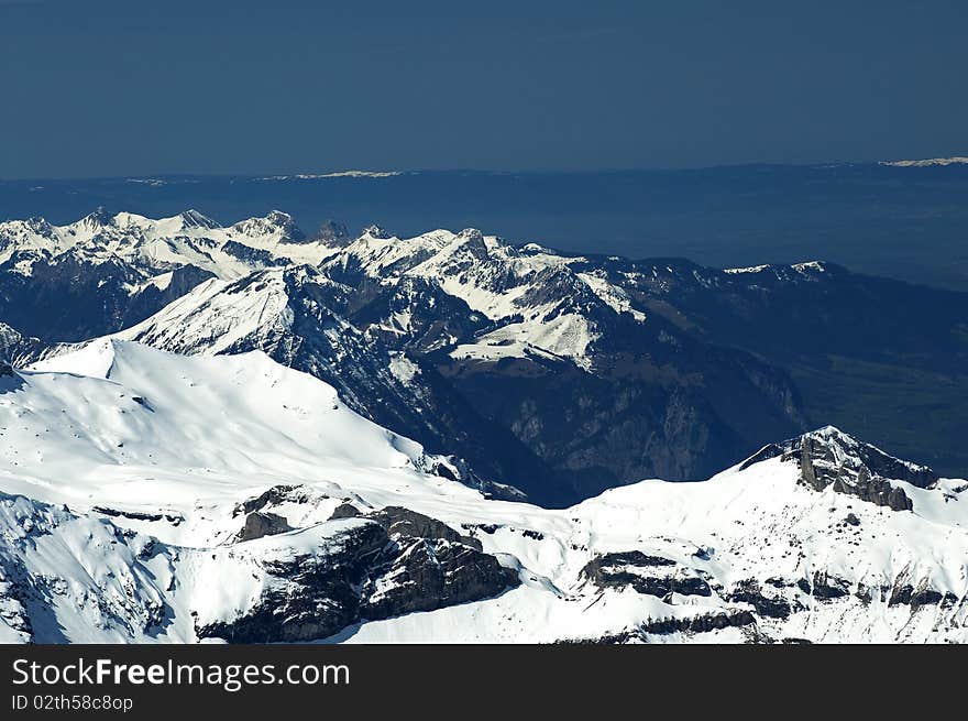 Swiss Alps as seen form Jungfraujoch. Swiss Alps as seen form Jungfraujoch