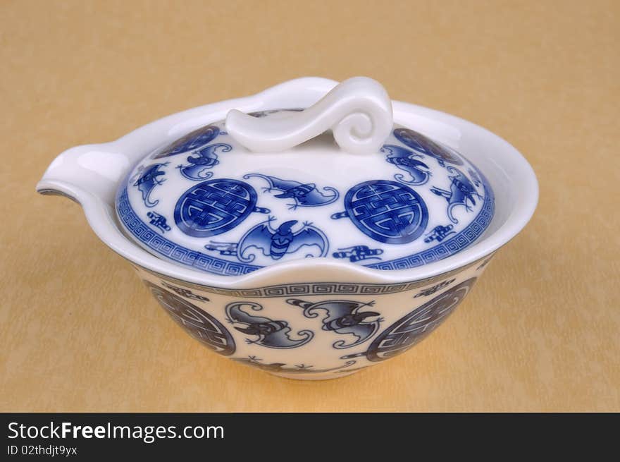 Chinese Blue Painting Tea Ware