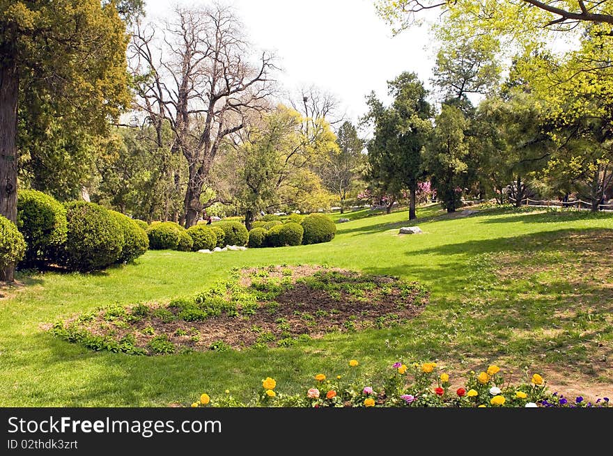 Park is a very good place for us to touch nature