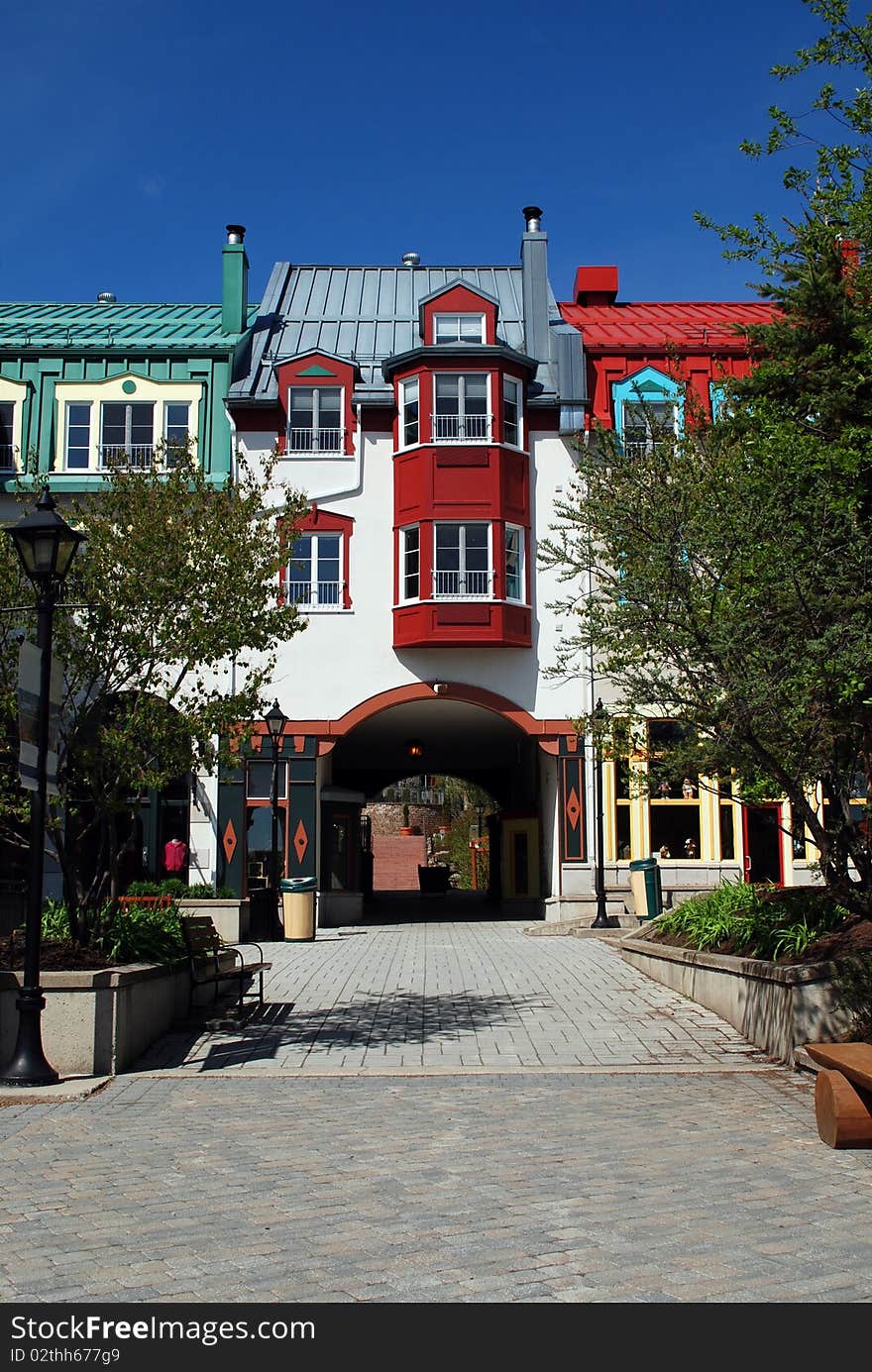 Luxury colored condo at Mont-Tremblant, Canada