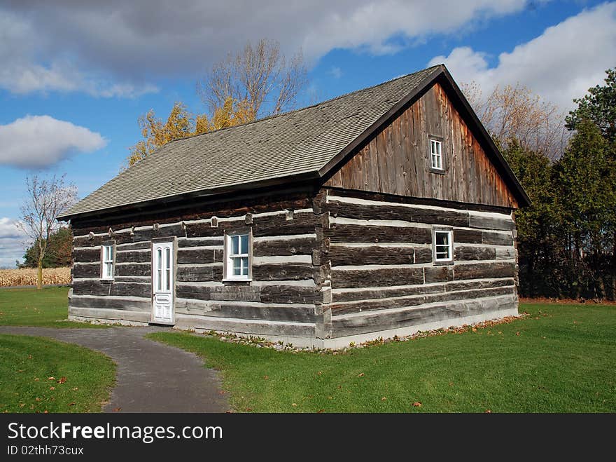 Beautiful log shack Quebec Canada. Beautiful log shack Quebec Canada