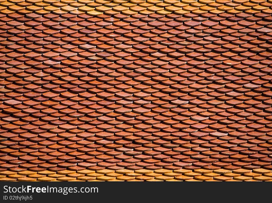 Buddhist church roof