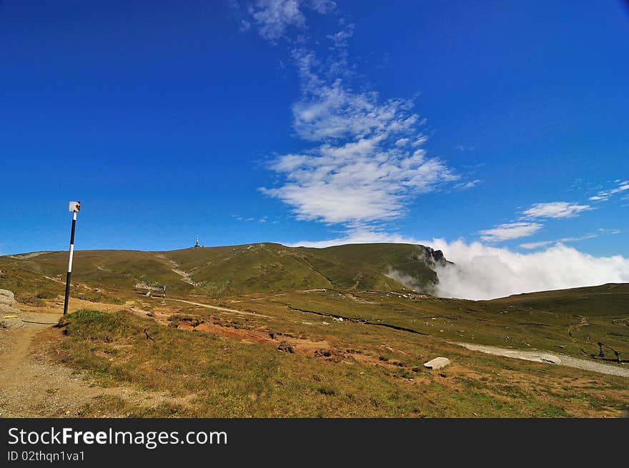 Mountains landscape in Bucegi mountains, Romania