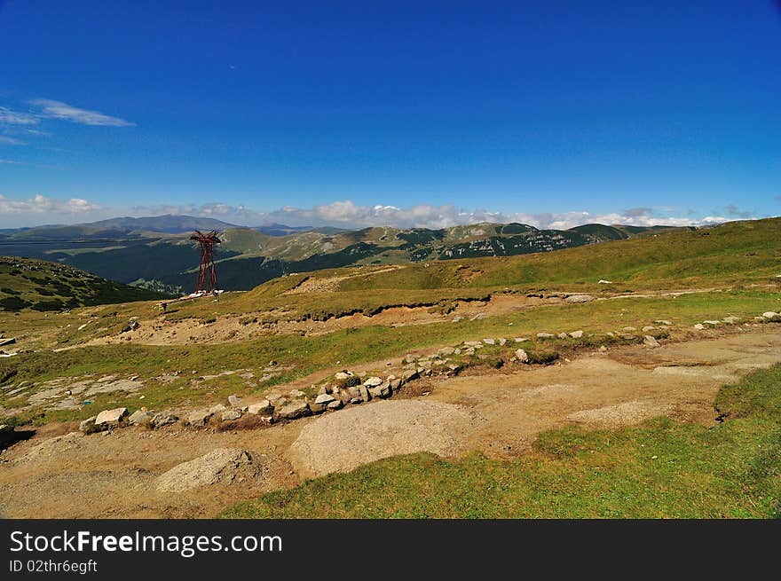 Mountains landscape in Bucegi mountains, Romania