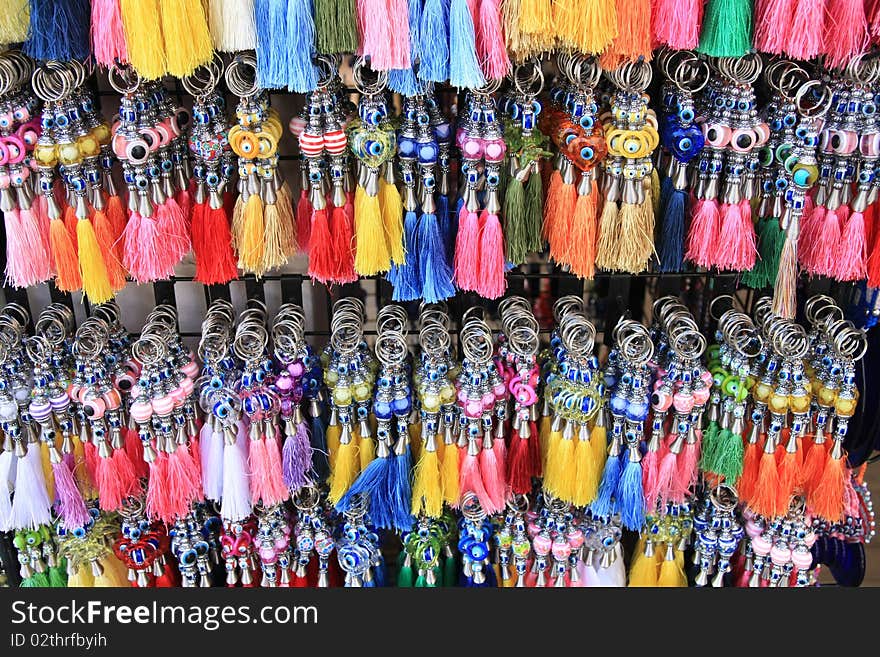 A view of tassels. It is a popular object in anatolia.