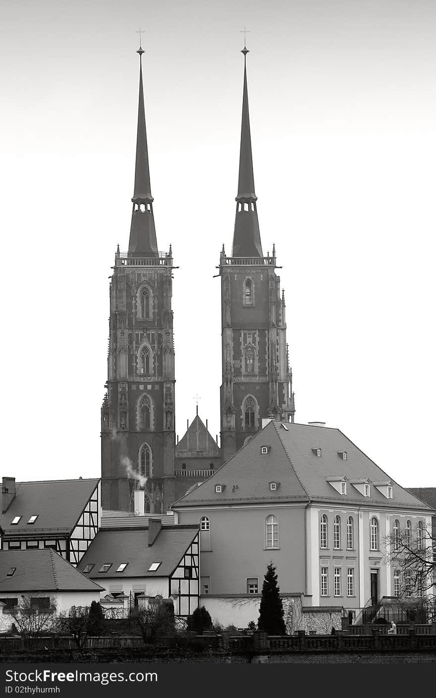 Cathedral building in Wroclaw