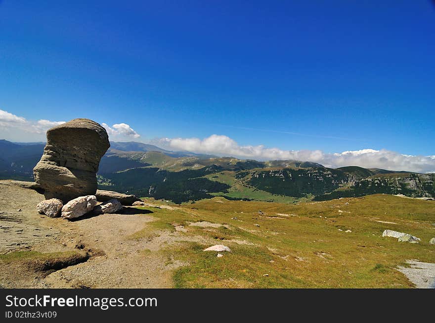 Mountains landscape in Bucegi mountains, Romania