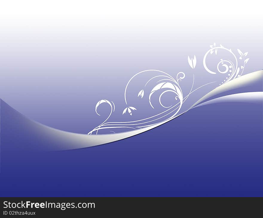 Shaded purple background with white floral designs. Shaded purple background with white floral designs