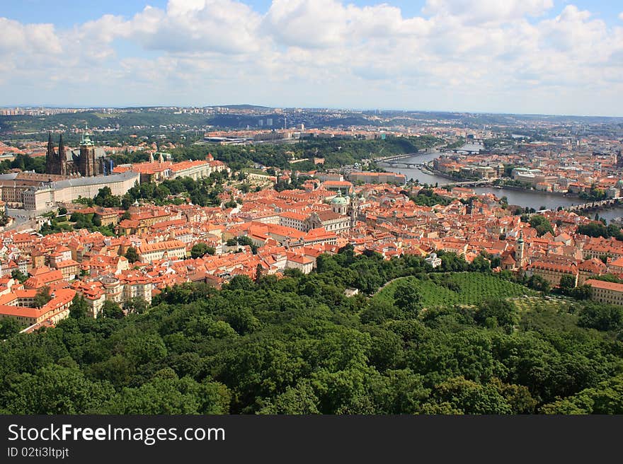 Panorama of Prague