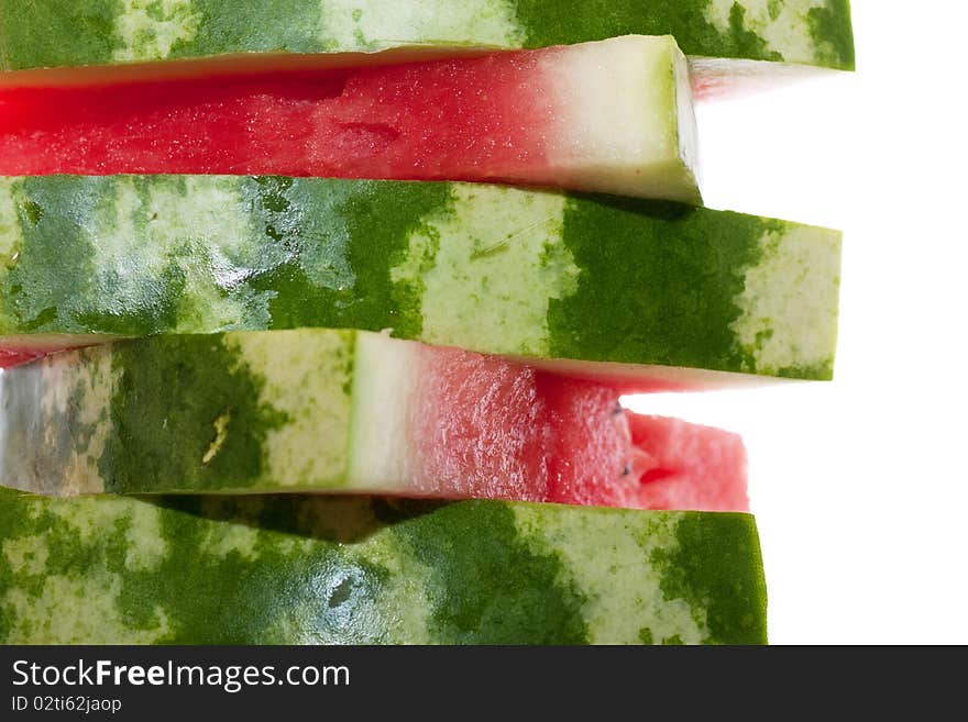 Fresh slices of watermelon