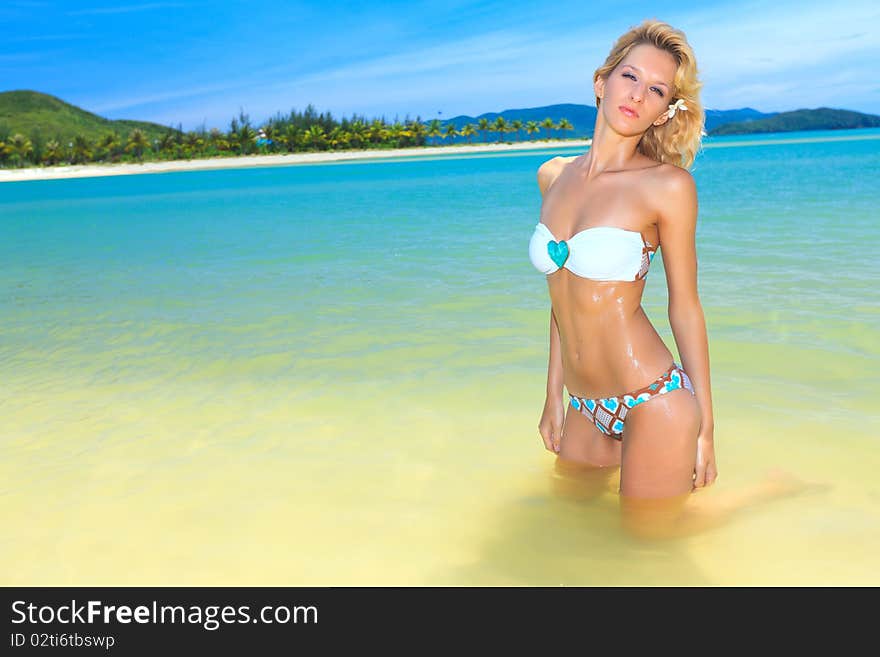 Woman on the beach