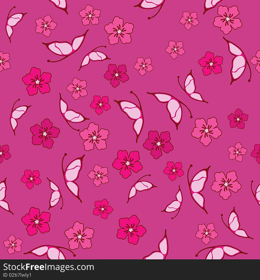 Floral patterns for wallpaper, curtains, present paper and others. Floral patterns for wallpaper, curtains, present paper and others