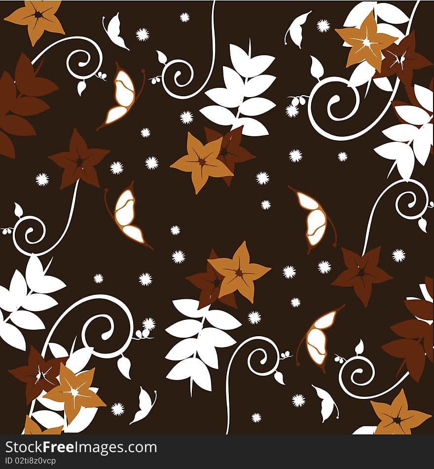 Floral patterns for wallpaper, curtains, present paper and others. Floral patterns for wallpaper, curtains, present paper and others