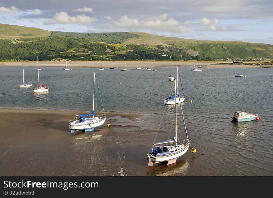 Moored Boats in Barmouth