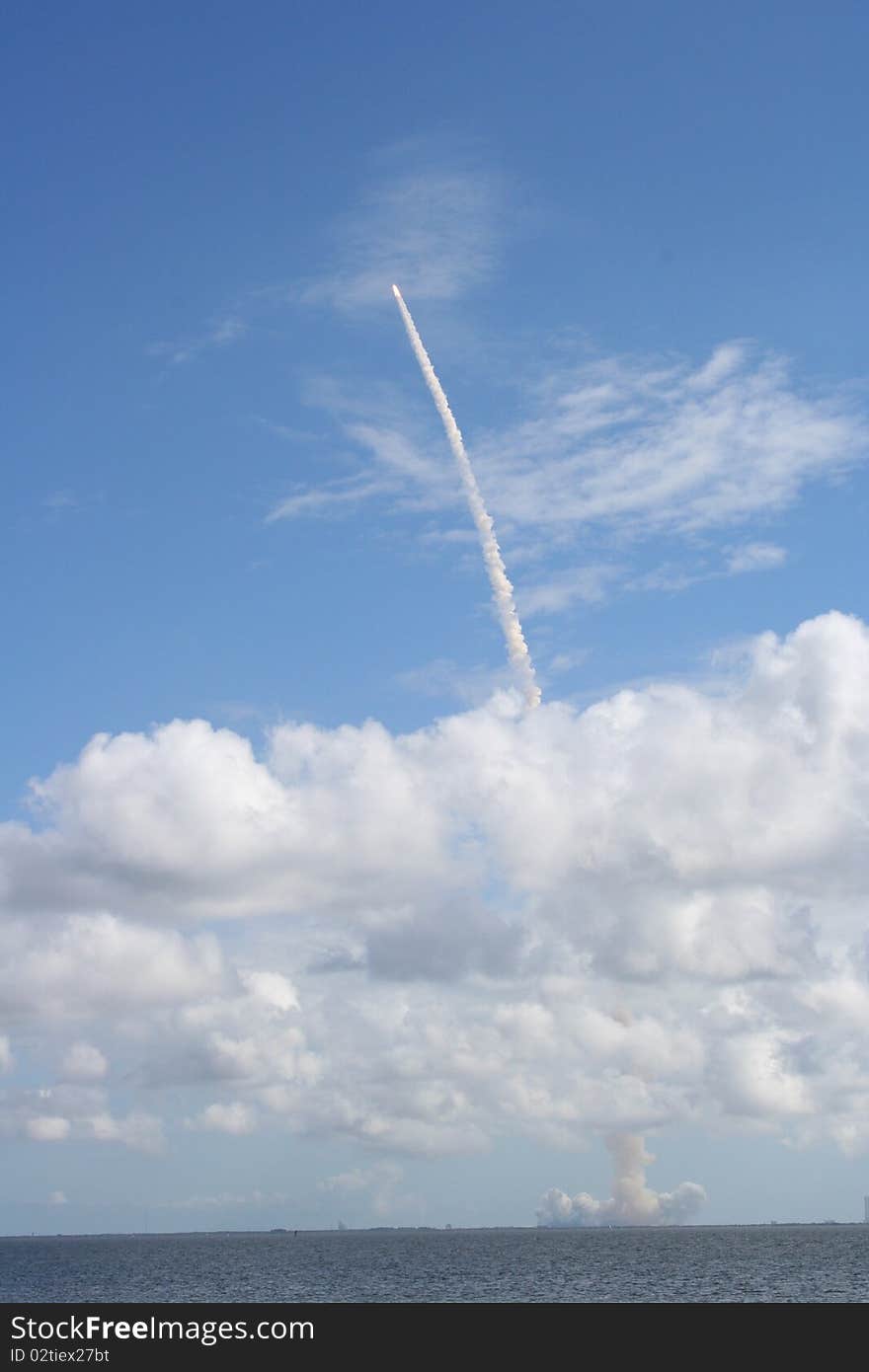 Shuttle Take Off From Cape Canaveral