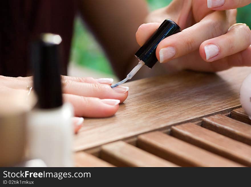 Applying Nail Polish