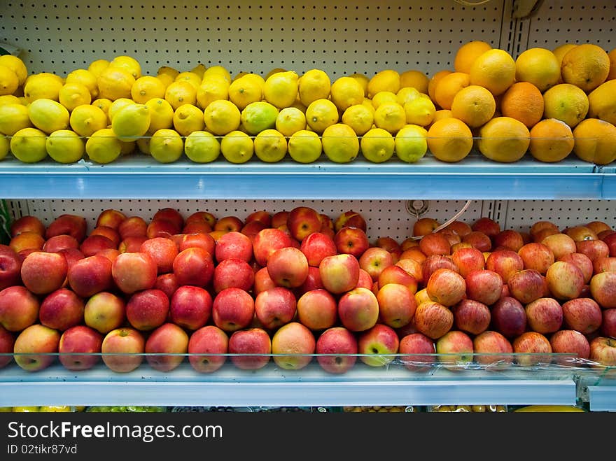 Fresh Fruit in Market,which taken in a chinese market