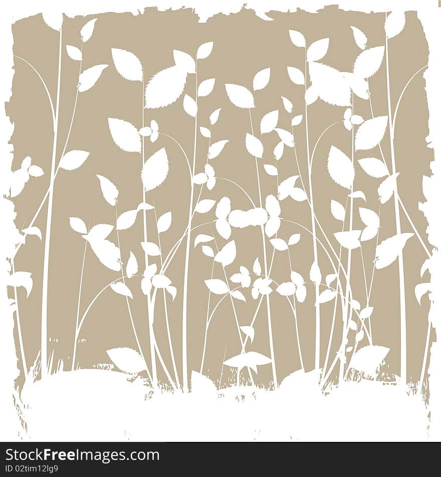 Abstract style nature background vector