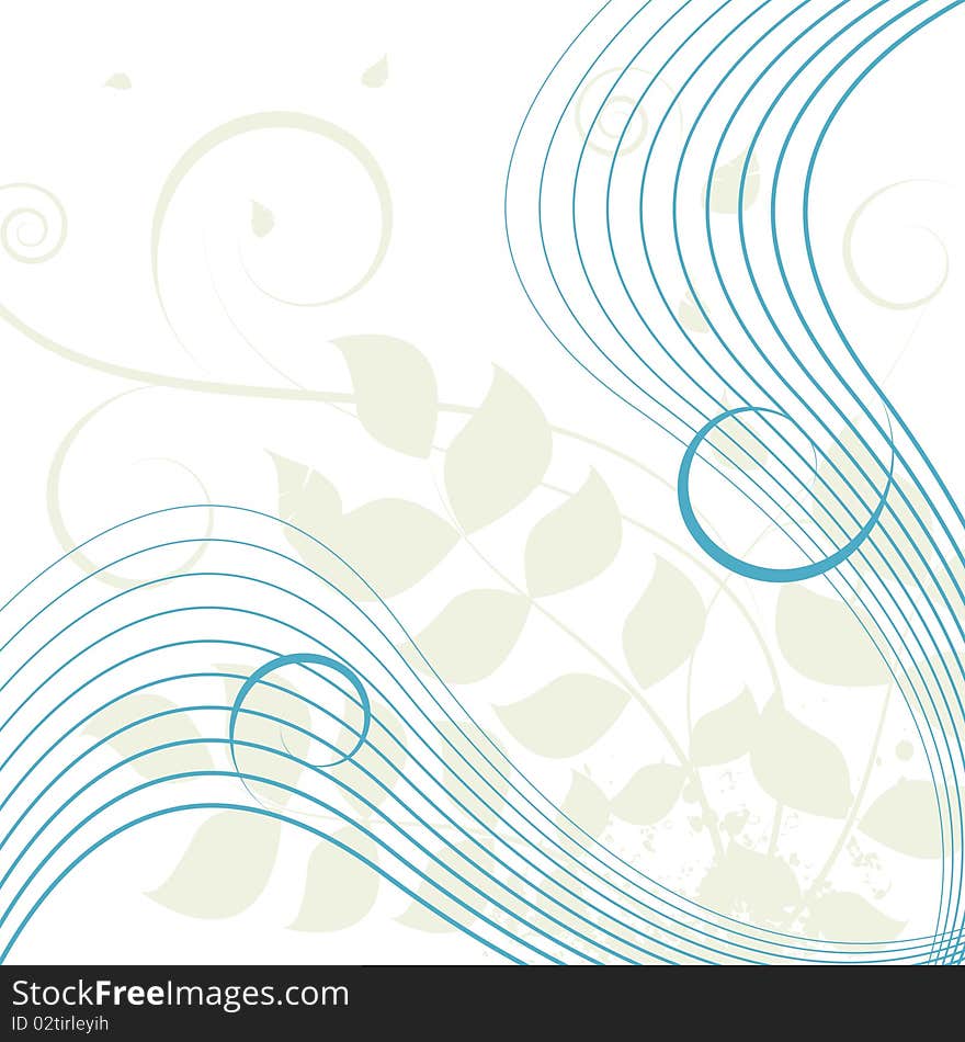 Abstract style wave background vector