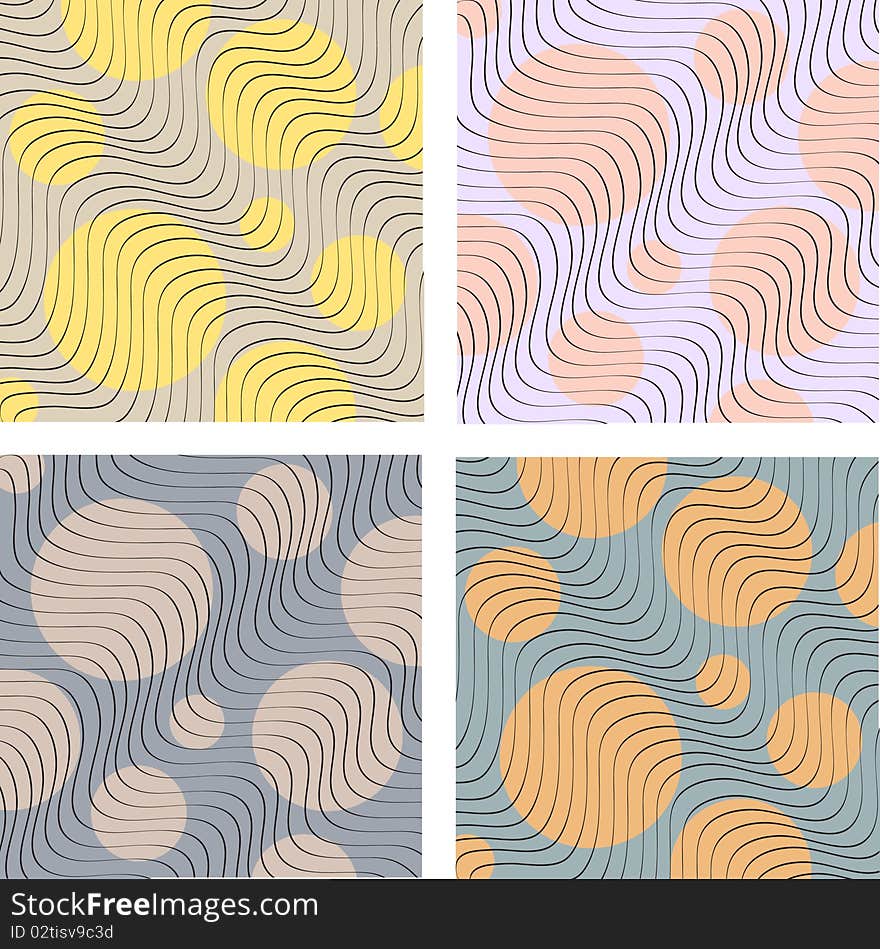 Abstract style retro design vector