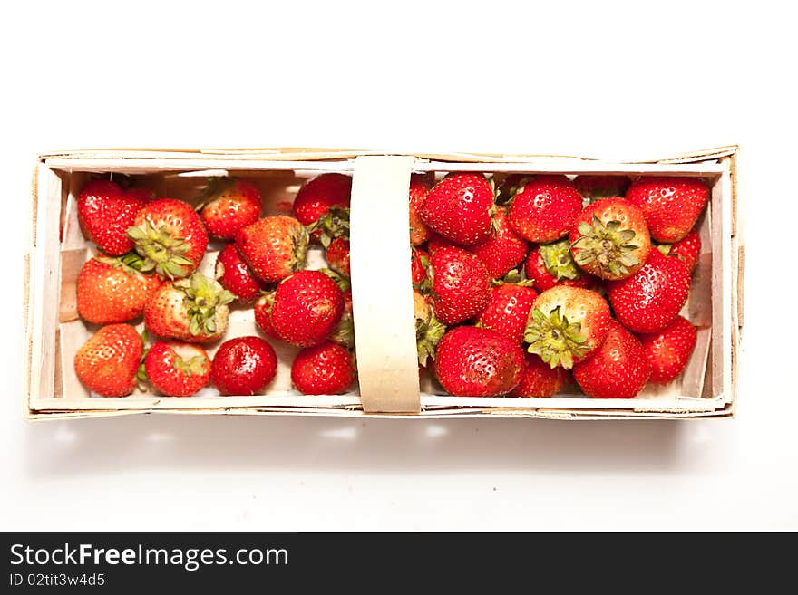 Composition of ripe black and red raspberries and strawberries