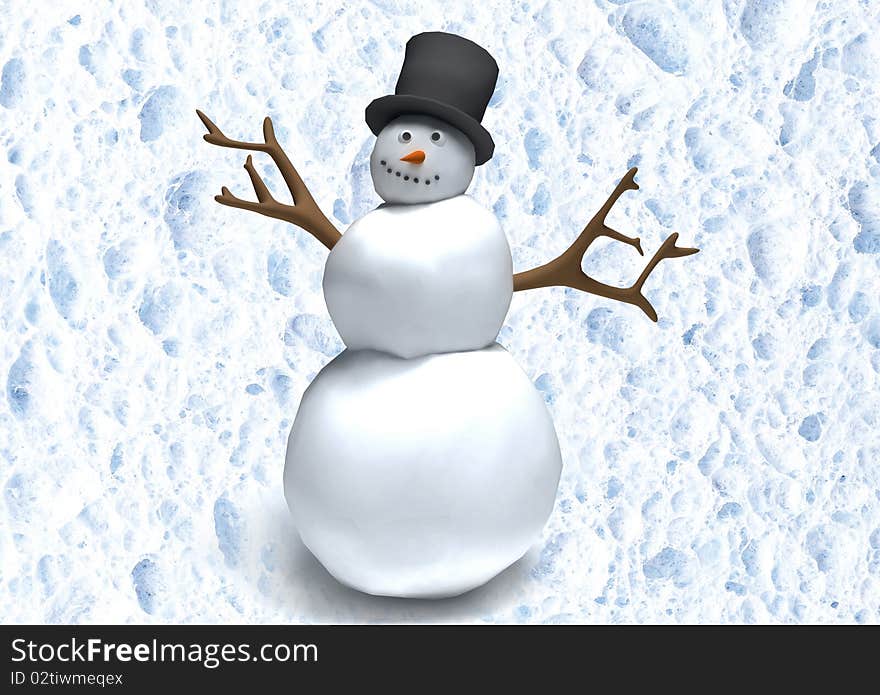 Cartoon Snowman