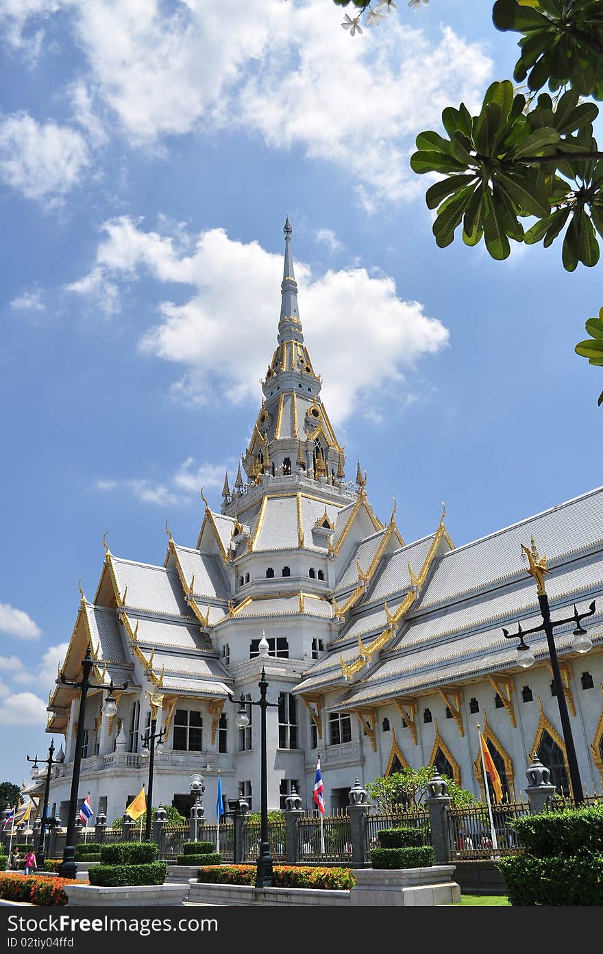 Wat Sothornwanaram Chachoengsao, Thailand - Buddhist Temple. Wat Sothornwanaram Chachoengsao, Thailand - Buddhist Temple