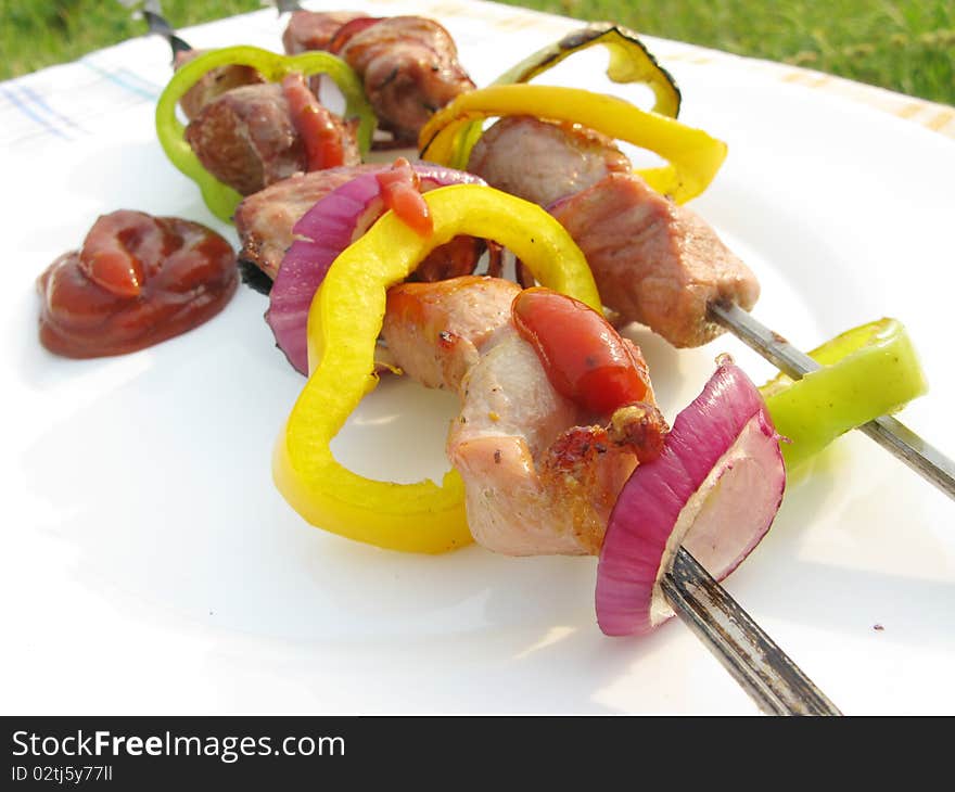 Cooked Meat With Vegetables