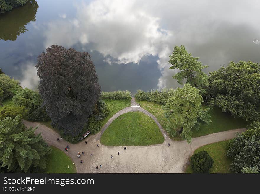 View of the Lednice-Valtice Park, which is a UNESCO World Heritage Site, Czech Republic, September 2010