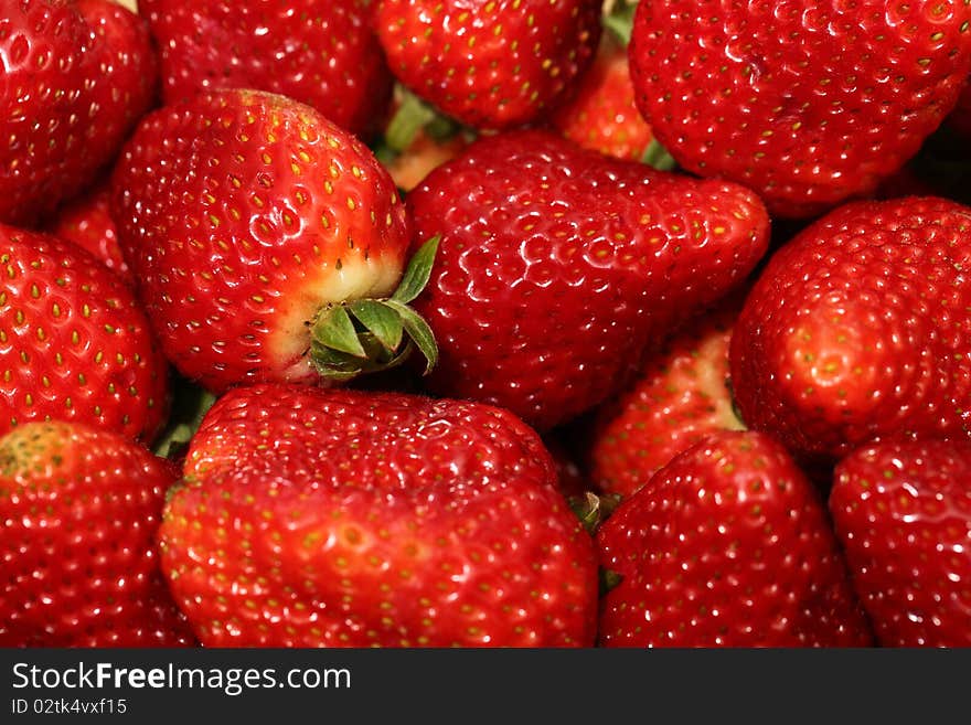 Just regular strawberry background, red,  fresh and juicy.